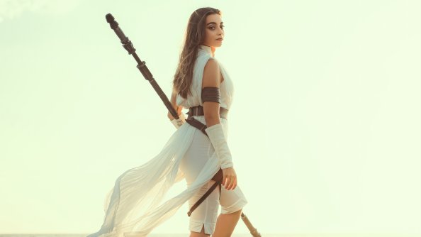 Rey Star Wars Cosplay Girl 4k