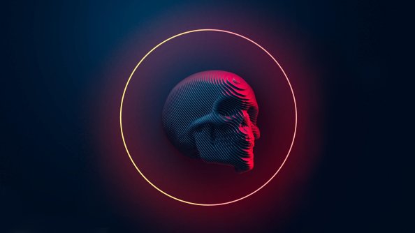 Skull Art 4k