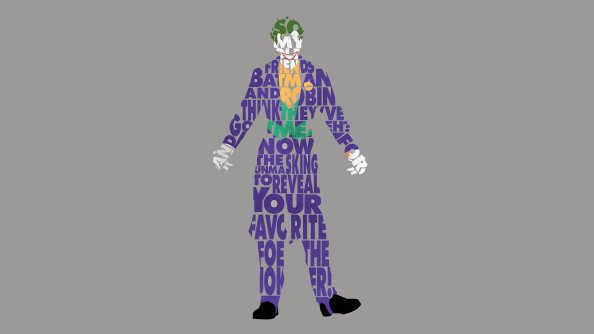 Joker Typography 4k