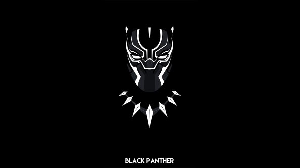 Black Panther Minimal 4k