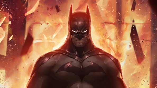 Batman Fire 4k