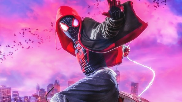 Miles Morales Spiderman Cosplay 4k