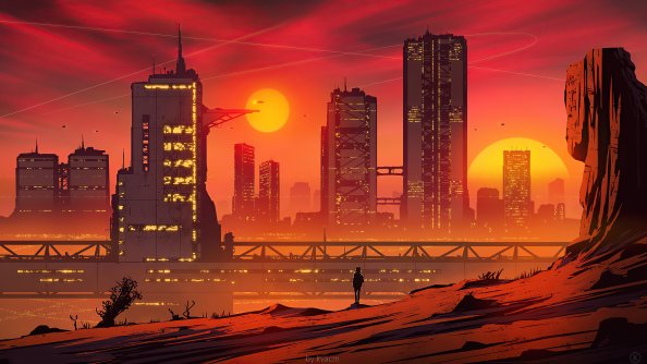 City Sun Down 4k