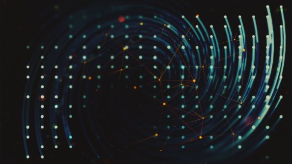 Abstract Dots Spiral