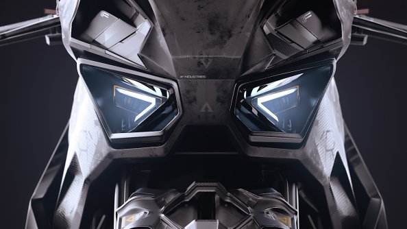 Scifi Bike Headlights 4k