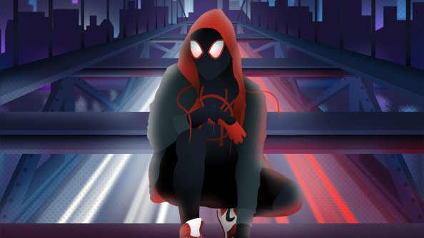 Art Spiderman Miles Morales
