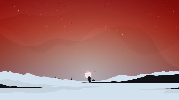 The Mandalorian Minimal Art 4k