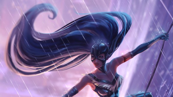 Parallel Universe Long Hairs Warrior Girl 4k