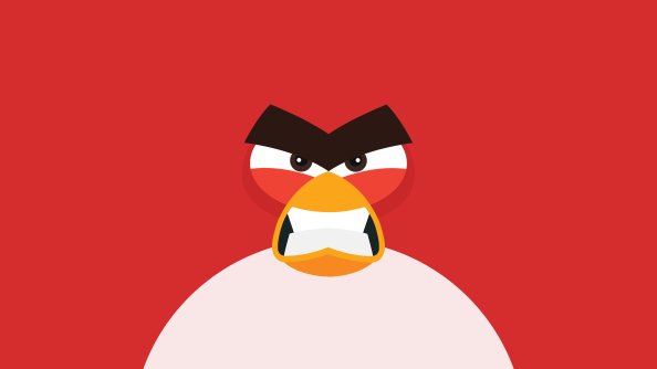 Angry Bird Minimal 8k