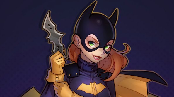 Batgirl With Batarang Minimal 4k
