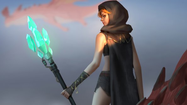 Dragon Queen With Throne 4k