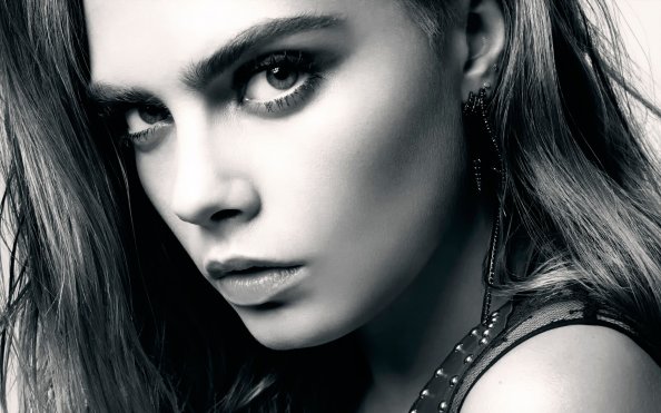 Cara Delevingne Close Monochrome