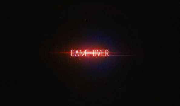 Game Over Typography 4k