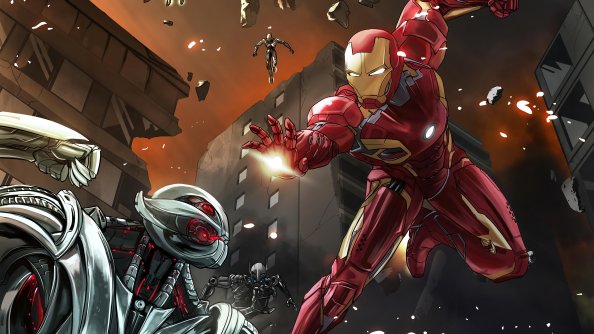 Iron Man Ultron Illustration 4k