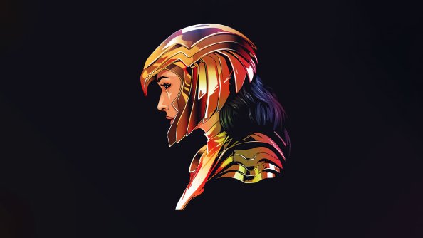 Wonder Woman Dark Minimal 5k