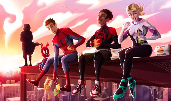 SpiderMan Into The Spider Verse New Artwork 4k