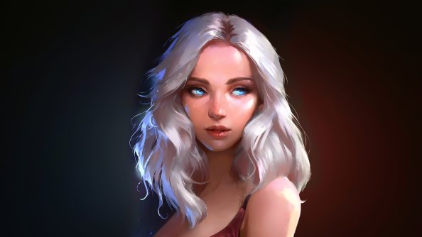 Blonde Girl Fantasy Art
