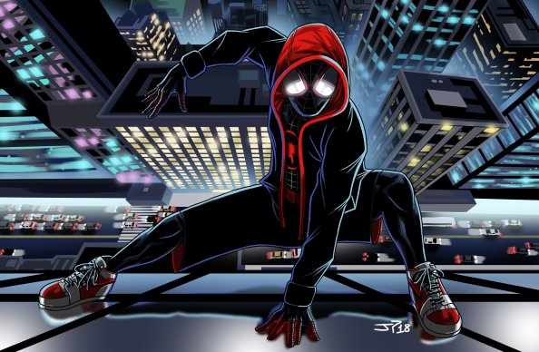 SpiderMan Into The Spider Verse Movie Art