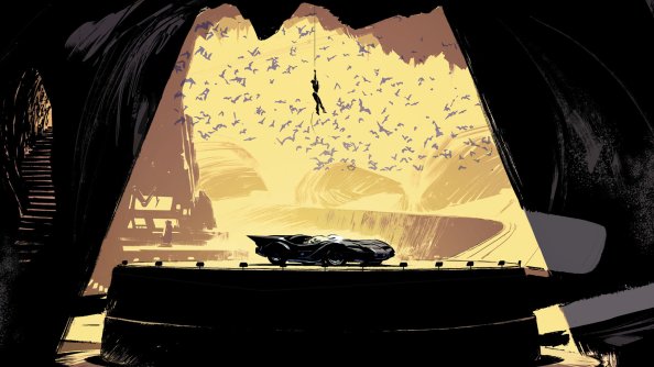 Batcave Catwoman DC Comics Artwork