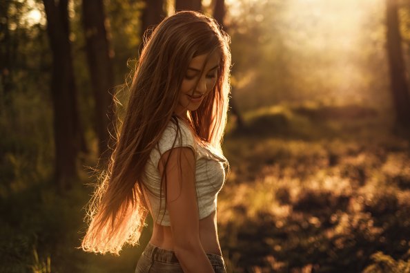 Depth Of Field Straight Hair 4k