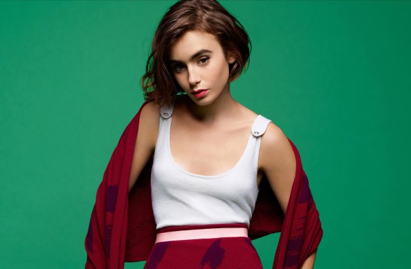 Lily Collins Short Hair 2020 4k