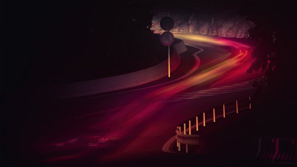 Road Long Exposure Lights 5k