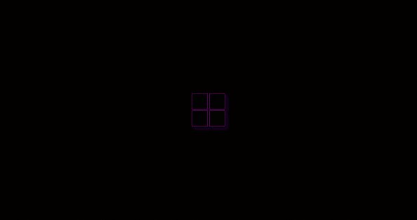 Glowing Windows Logo 4k