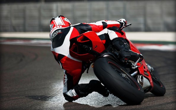 Ducati 1199 Taking Corner