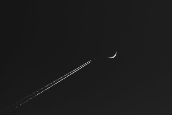 Airplane Moon Minimalism