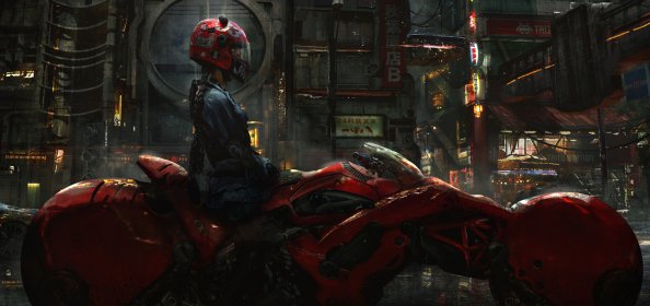 Biker Cyberpunk Girl Scifi