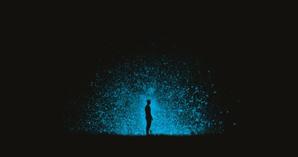 Silhouette Man Standing Art 4k