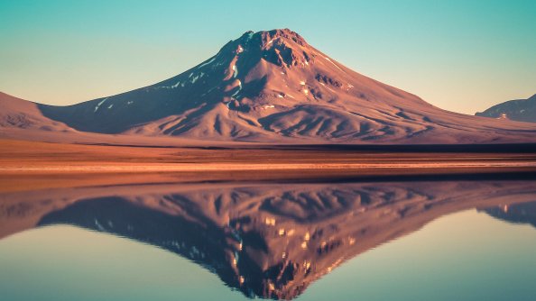 Lejia Lake Mountains Reflection