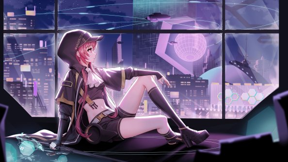 Anime Girl In Scifi World 5k