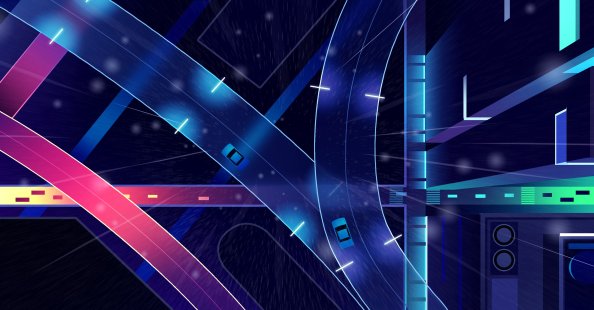 Fast Highway Digital Art