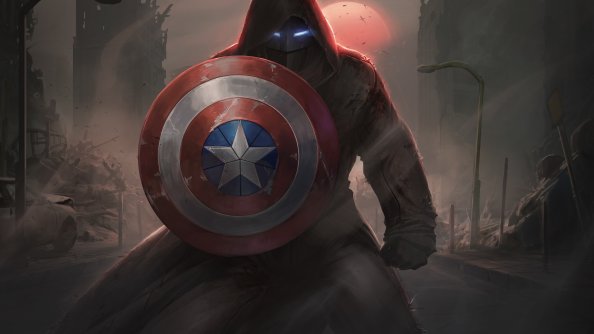 Captain America With His Shield Iron Mask Contest Of Champions