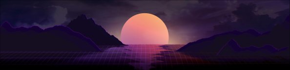 Vapor Wave Sunset 4k