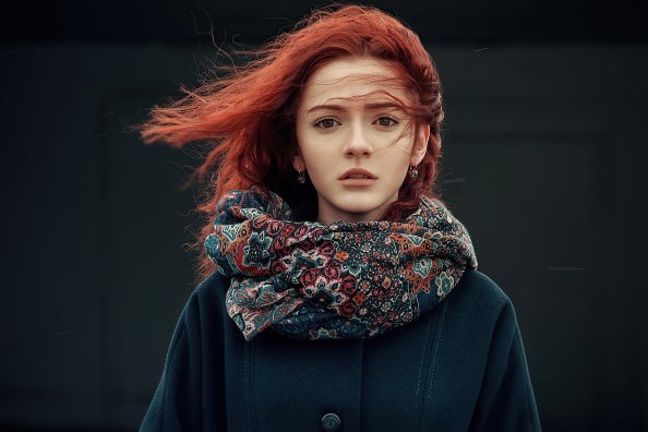 Beautiful Portrait Red Head 4k