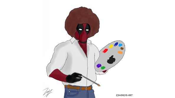 Deadpool Painting In Deadpool 2