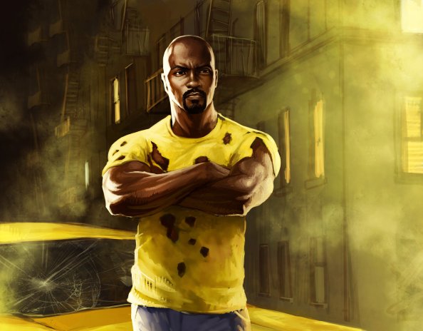 Luke Cage In The Defenders Artwork