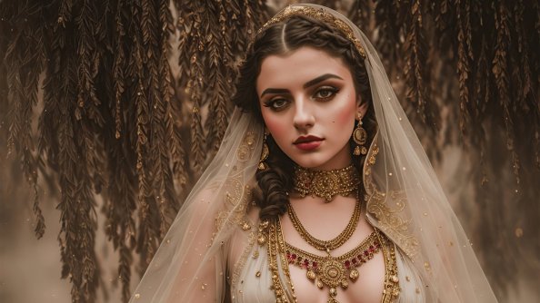 Ancient Girl With Jewellery