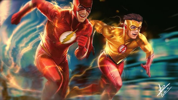 Flash And Kid Flash 4k