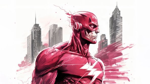 The Flash Comic Sketch Art 5k