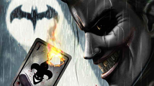 Joker Card Burning 4k