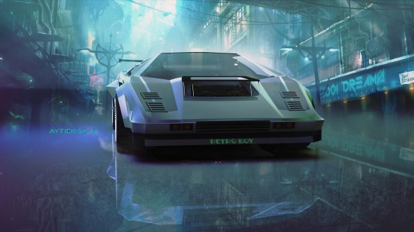 Lamborghini Countach Retro Ride 5k