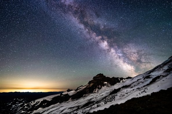 Milky Way Mt Rainier