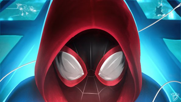 Spider Man Mask Closeup