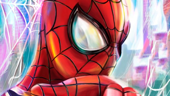 Spiderman 4k Paint Art