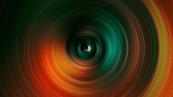 Abstract Spiral Digital Art