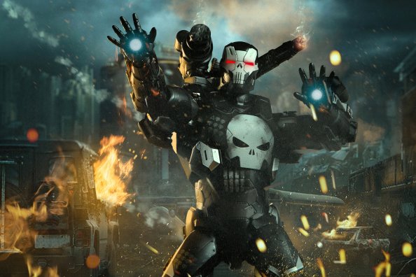 War Machine Punisher 4k