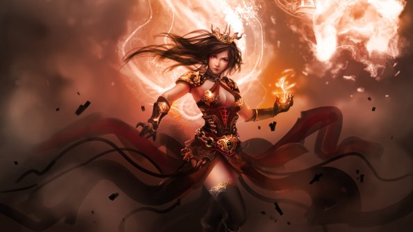 Female Warrior Fantasy 4k
